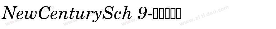 NewCenturySch 9字体转换